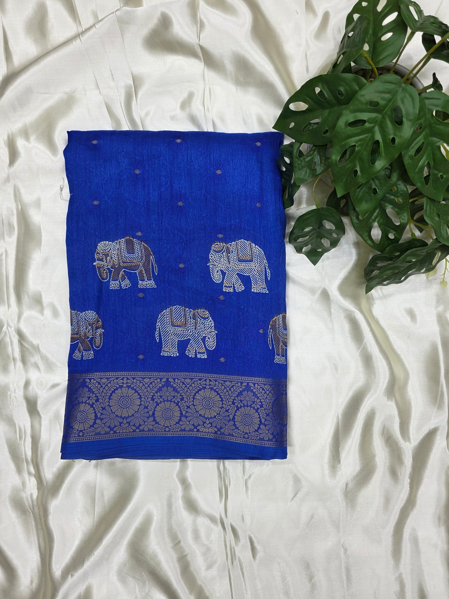 Cotton Blend Fancy Saree