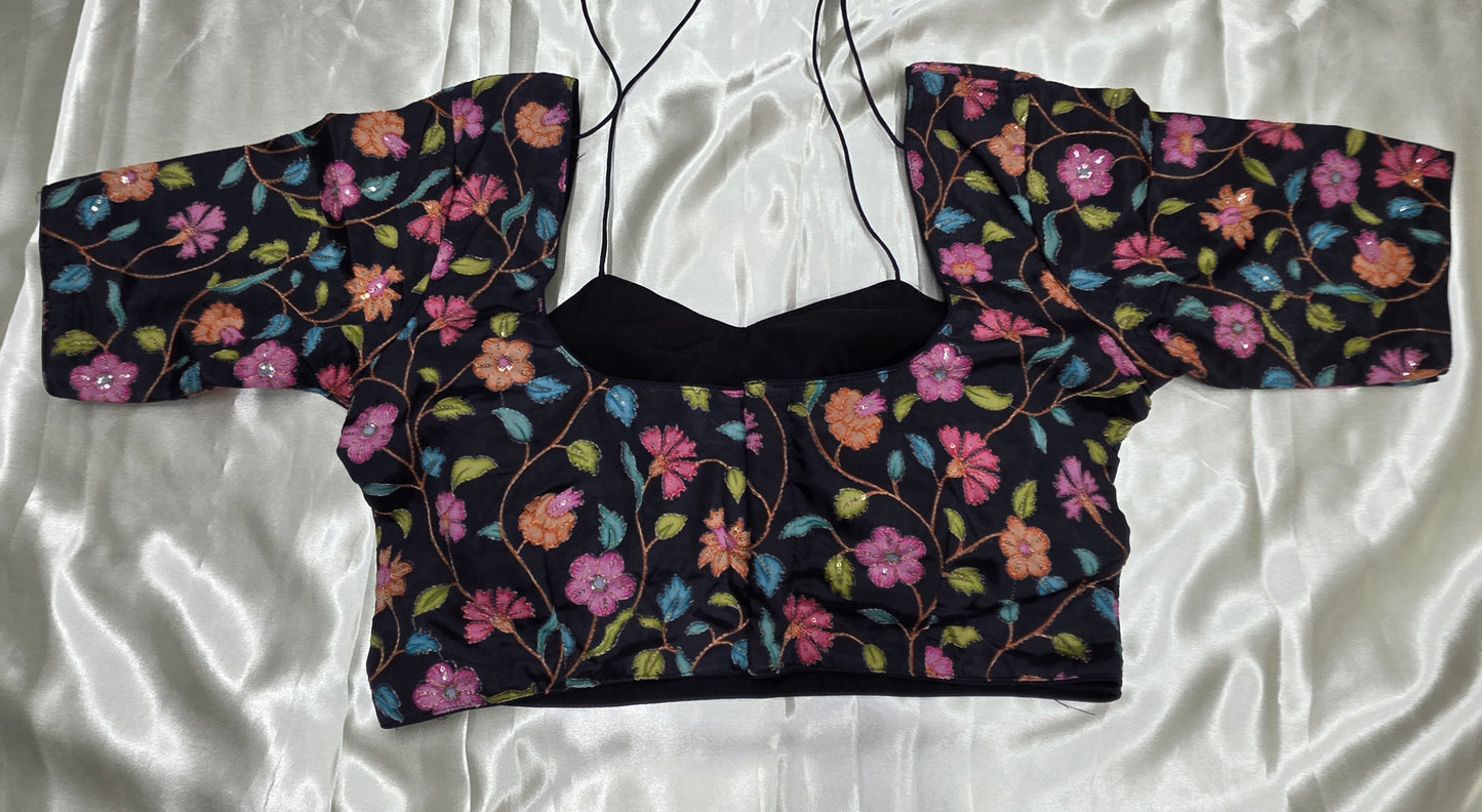 Black Crepe Blouse