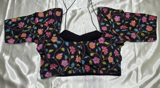 Black Crepe Blouse