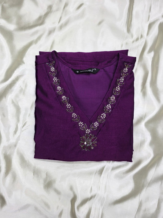 Purple 1pc kurti
