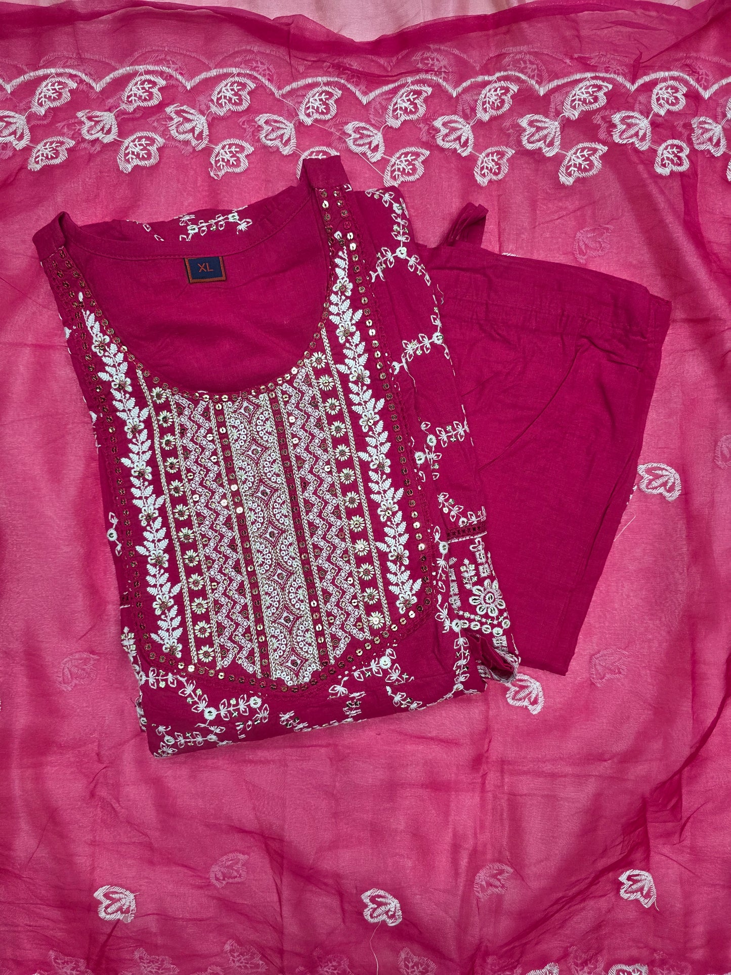 Pink Cotton 3pc Set