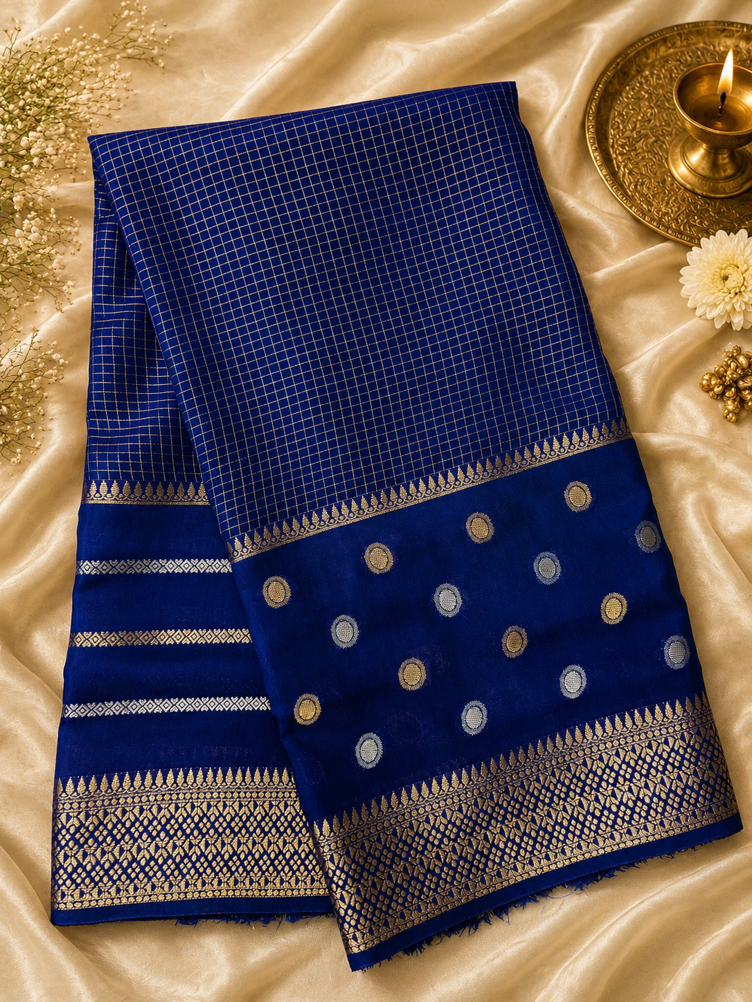 Premium Crepe Mysore Silk Saree