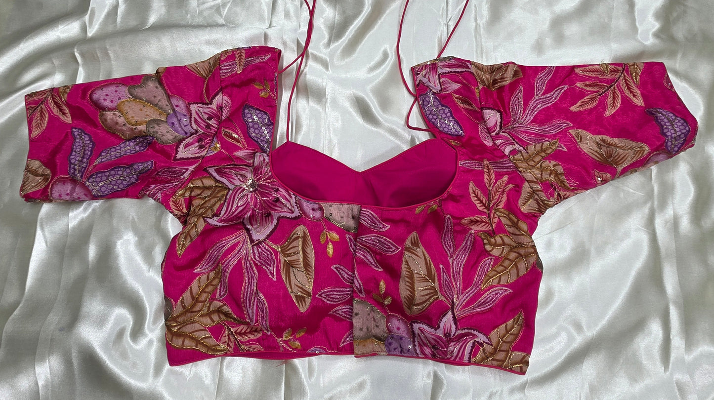 Pink Crepe Blouse