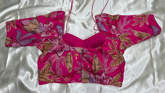 Pink Crepe Blouse