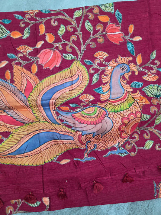Kalamkari Dola silk