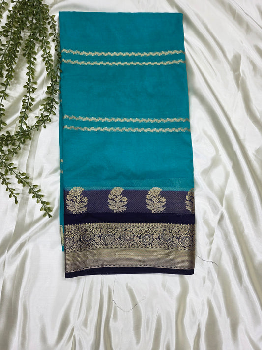 Semi crepe silk saree