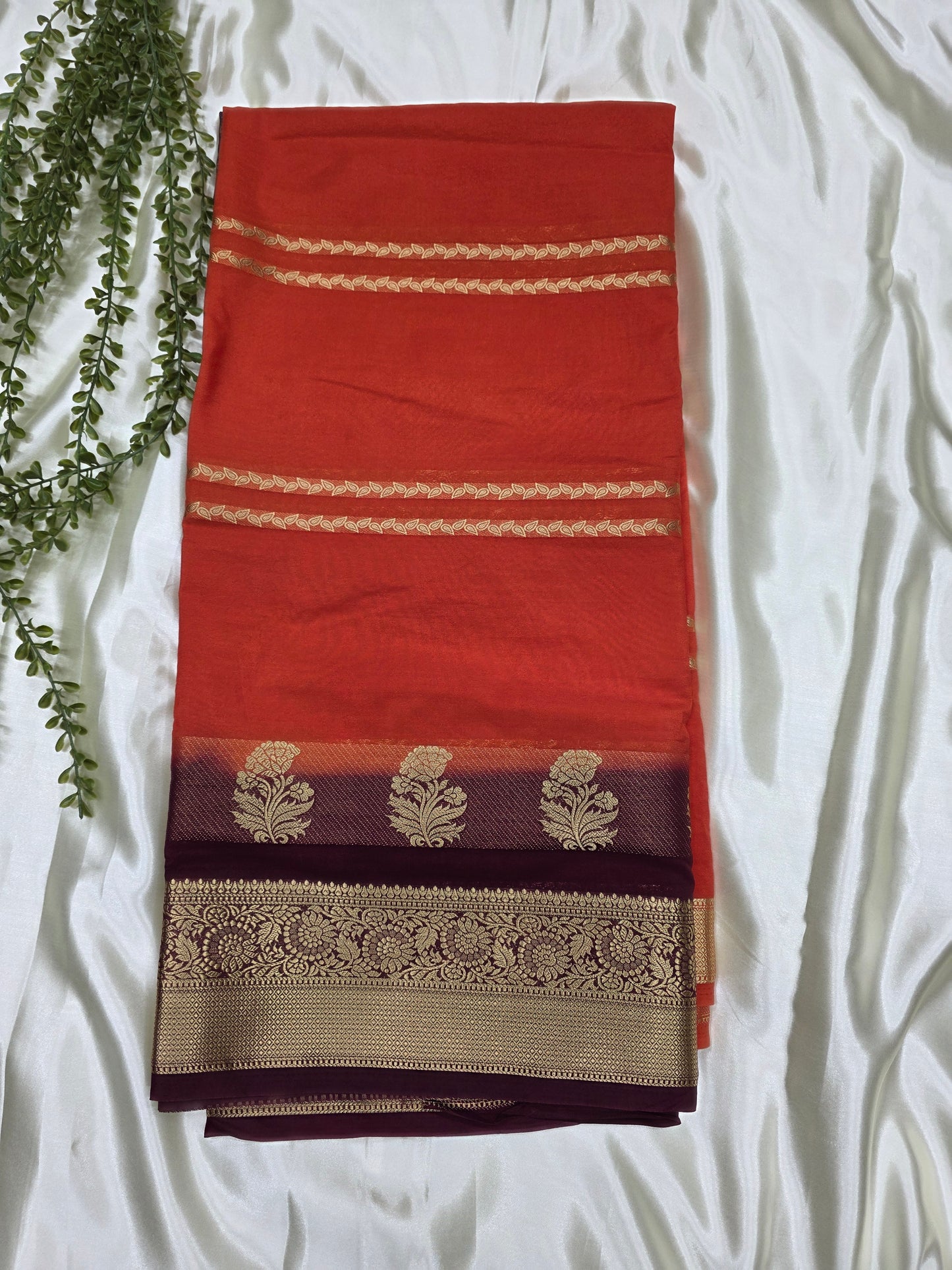 Semi crepe silk saree