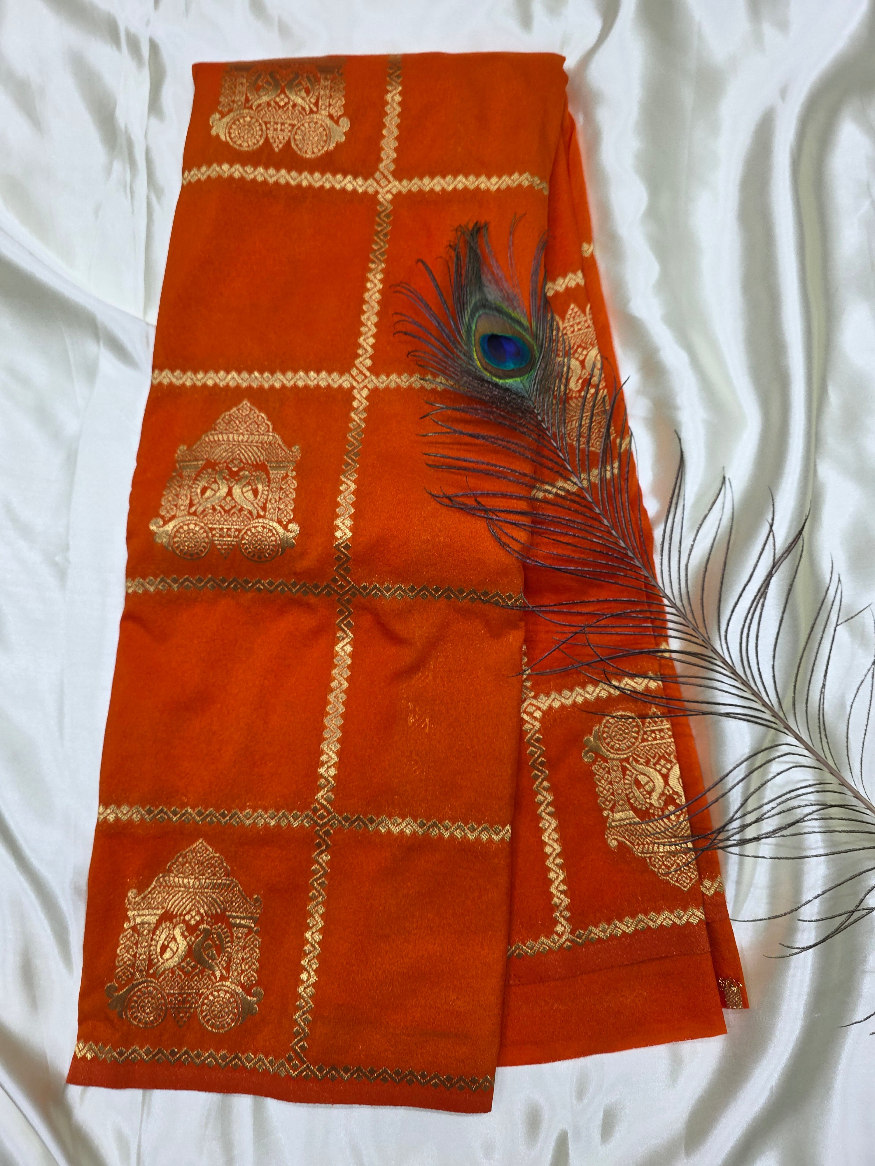 Pure Georgette Saree