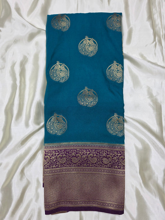 Georgette Banaras Saree