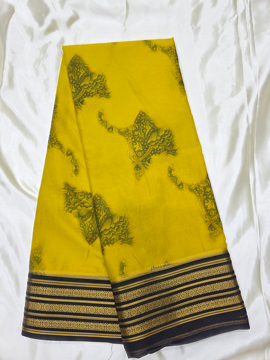 Digital print crepe silk sarees