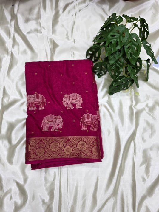 Cotton Blend Fancy saree