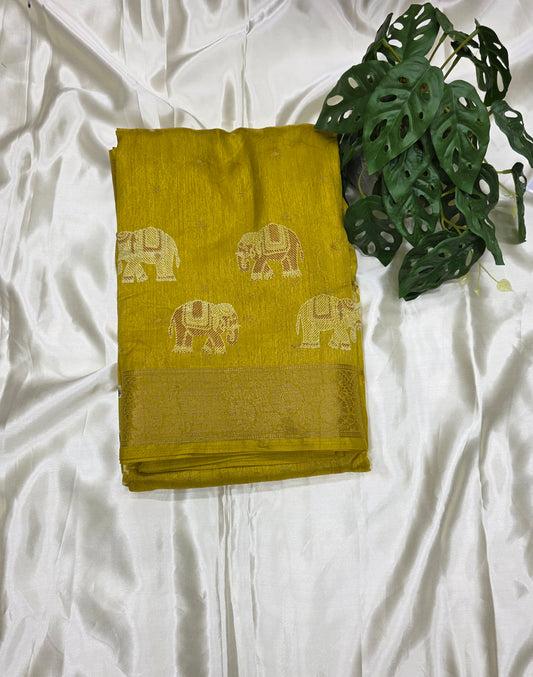 Cotton Blend Fancy Saree