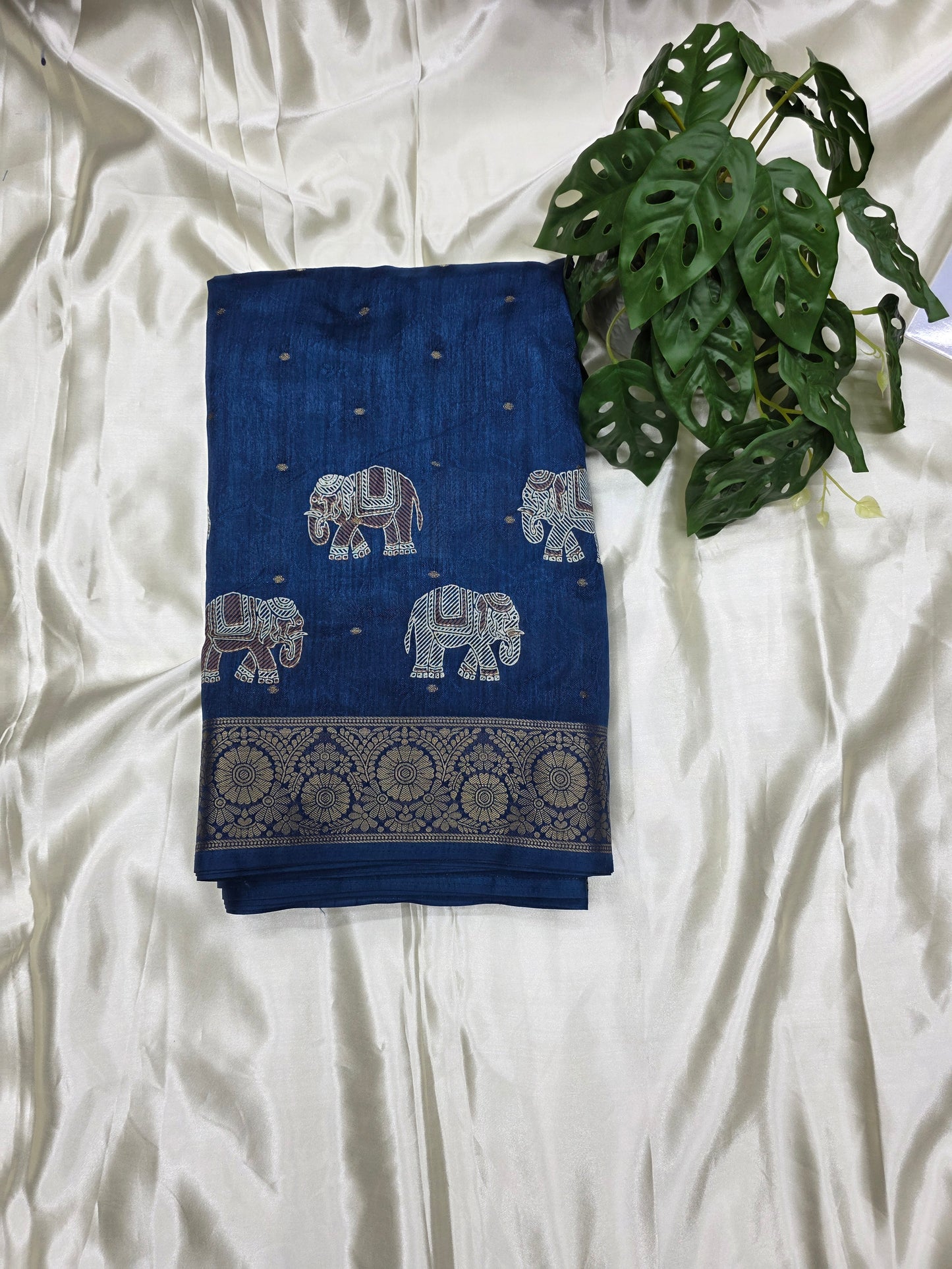 Cotton Blend Fancy Saree