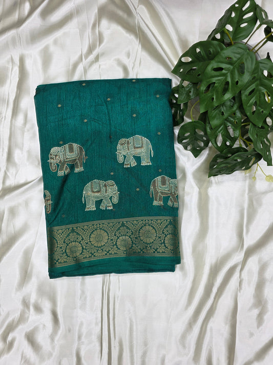 Cotton Blend Fancy Saree