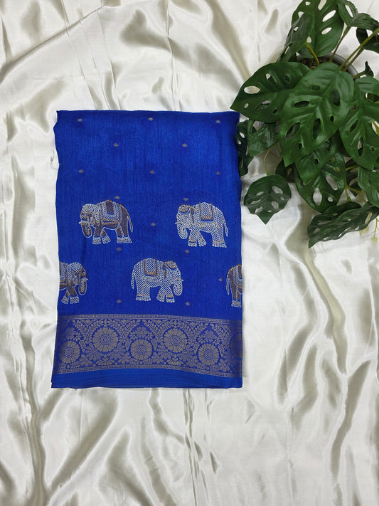 Cotton Blend Fancy Saree