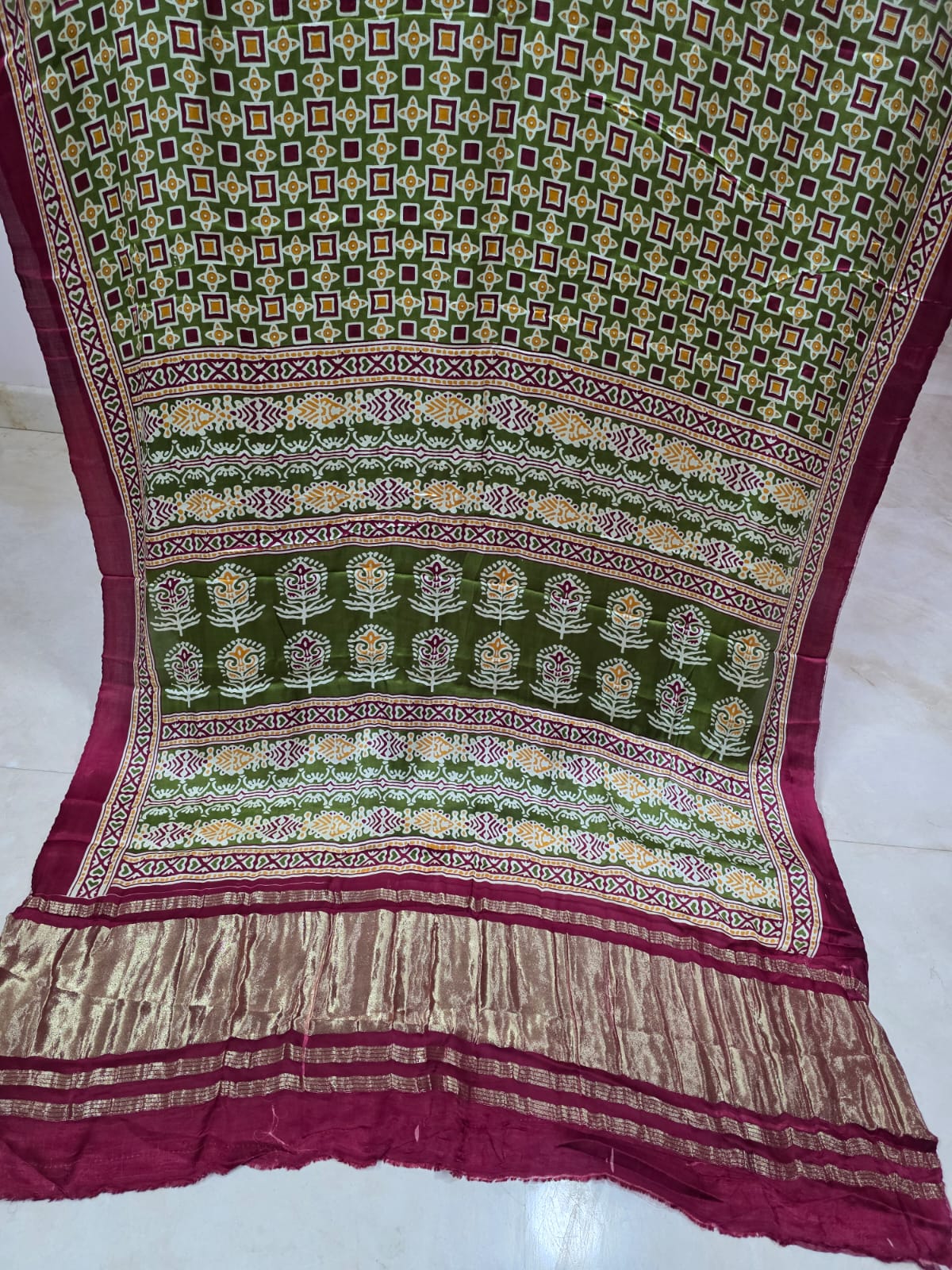Pure Gajji Silk Saree