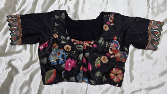 Black Sequence Blouse