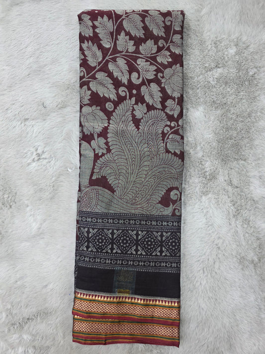 Kalamkari Printed Cotton Saree