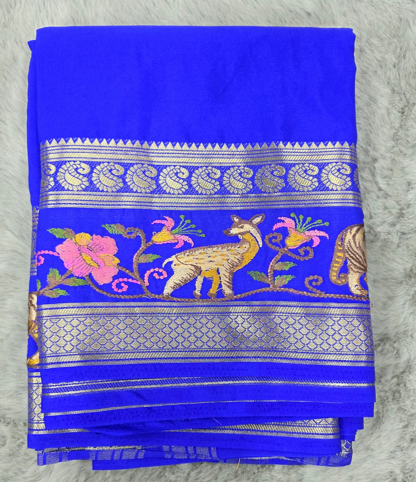 Semi Crepe with Embroidery