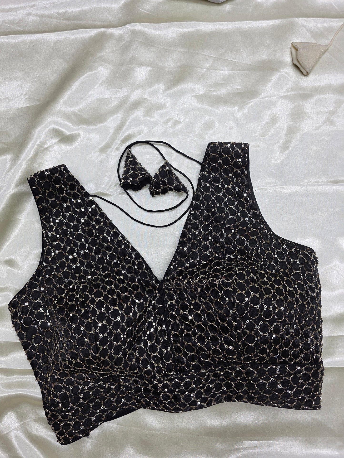 Black colour Sequence Blouse