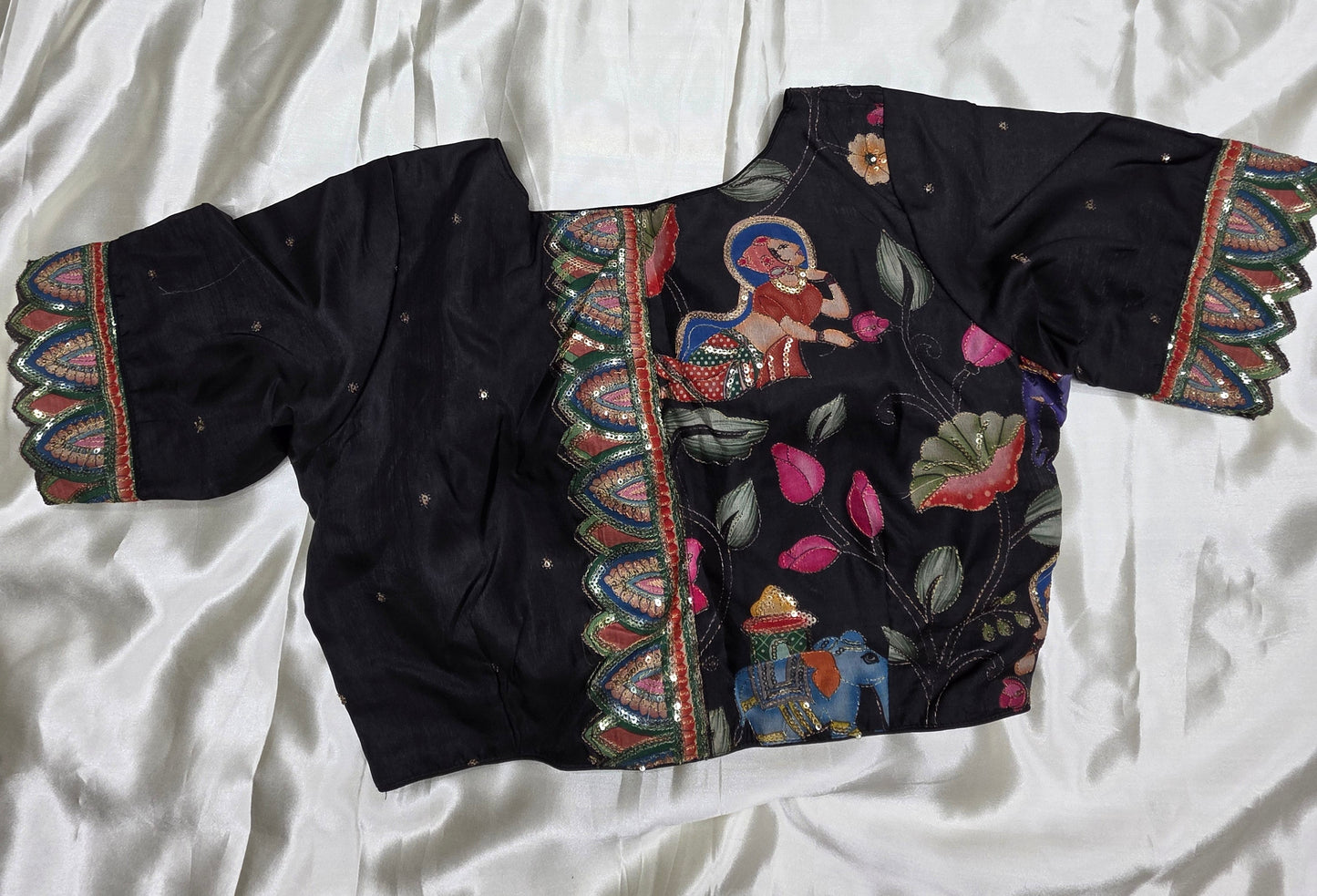 Black Sequence Blouse