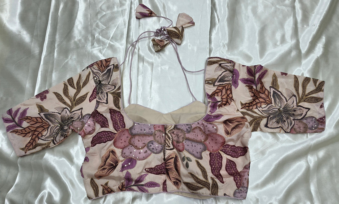 Cream colour Crepe blouse