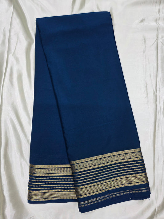 Plain Crepe Silk Saree