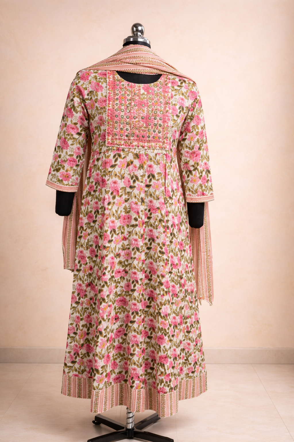 Baby Pink Cotton 3pc Set
