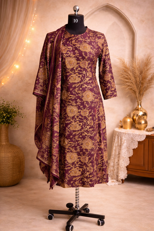 Purple Cotton 3pc Set