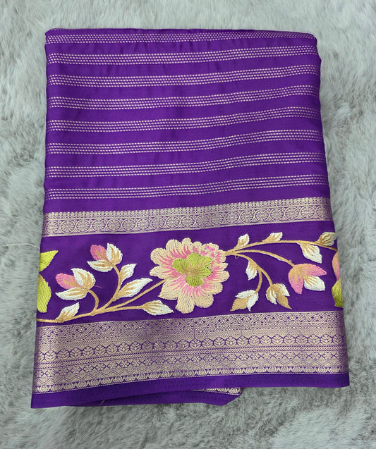 Semi Crepe with Embroidery