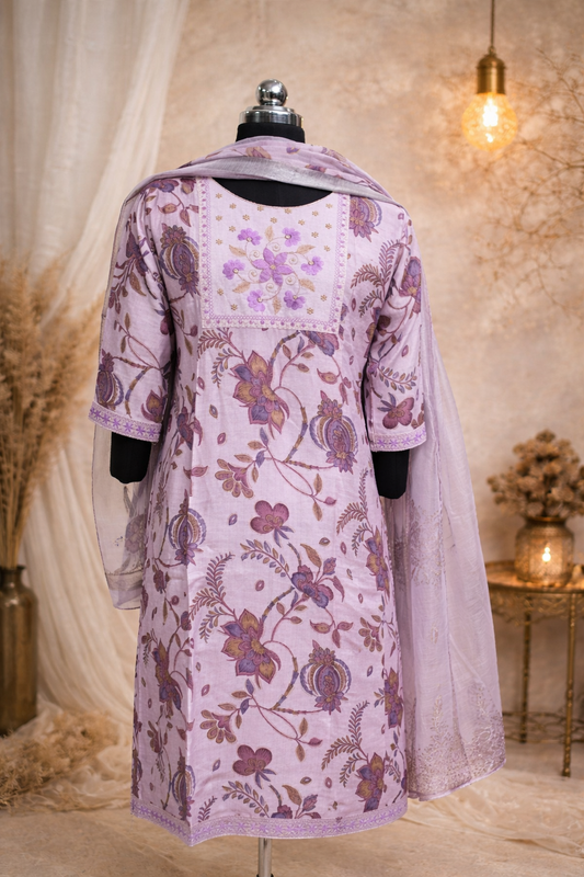 Lavender Roman Silk 3pc Set