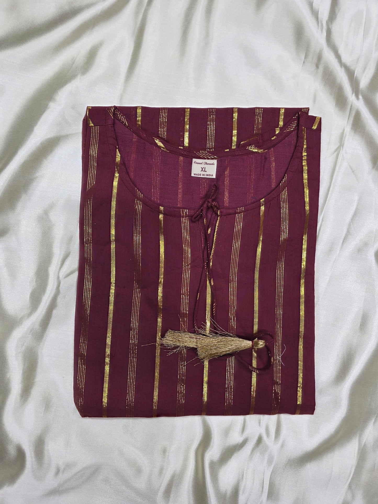 Purple stripes 1pc kurti