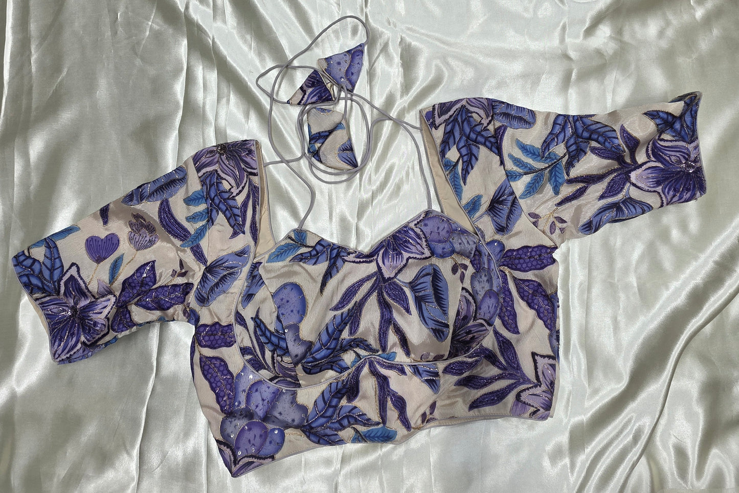 Cream colour crepe blouse