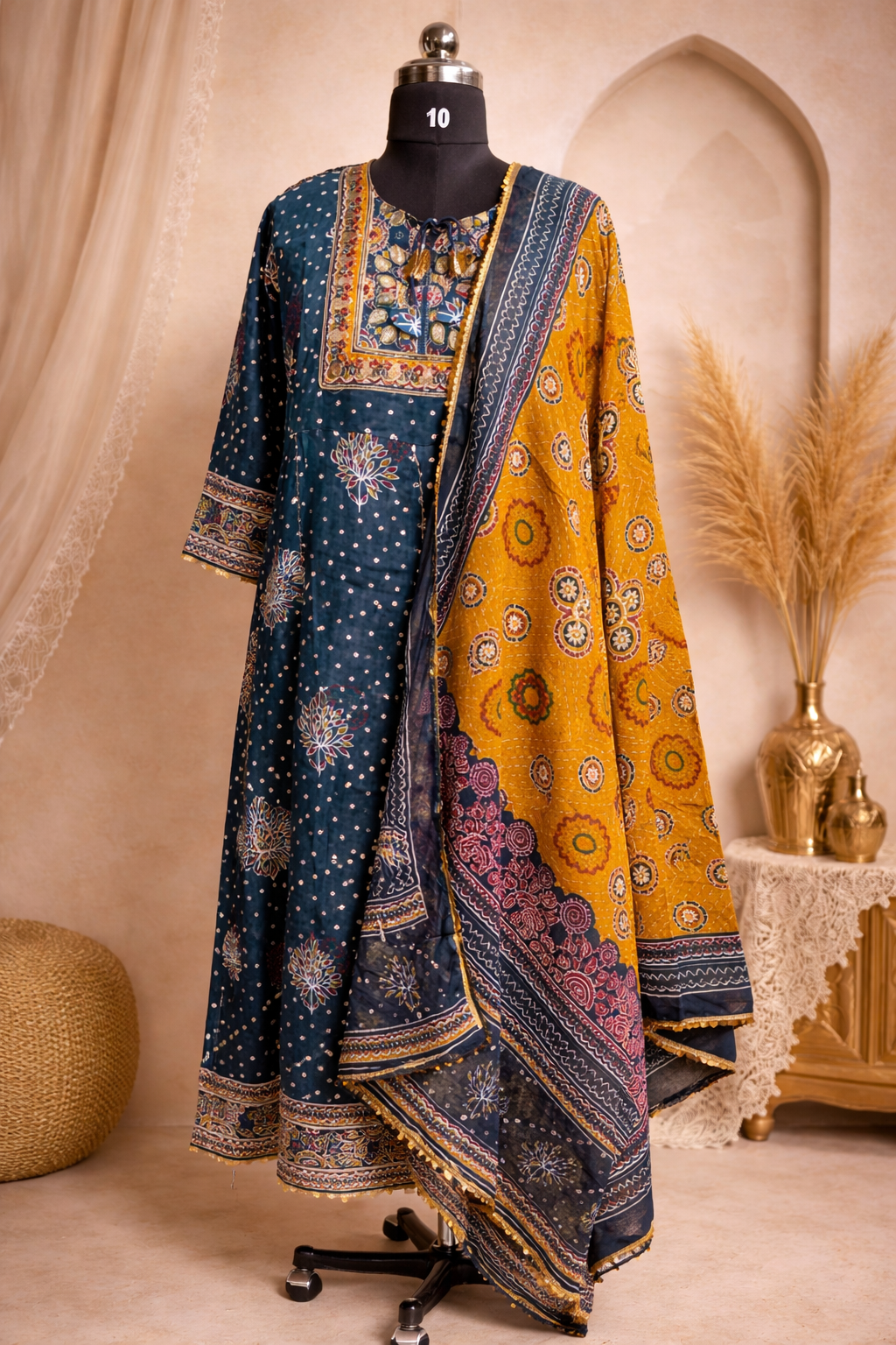 Blue Cotton 3pc Set
