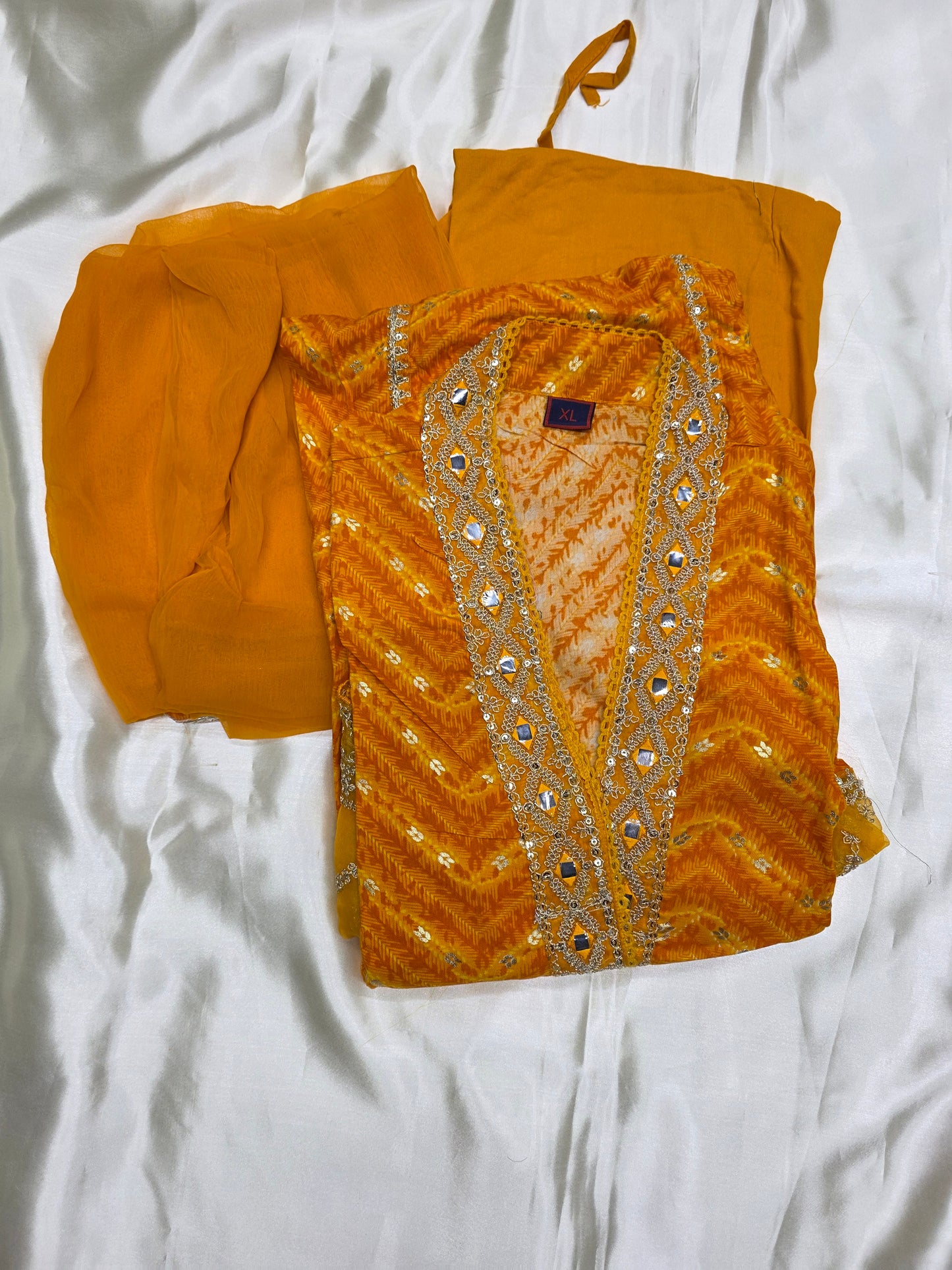 Yellow Rayon 3pc Set