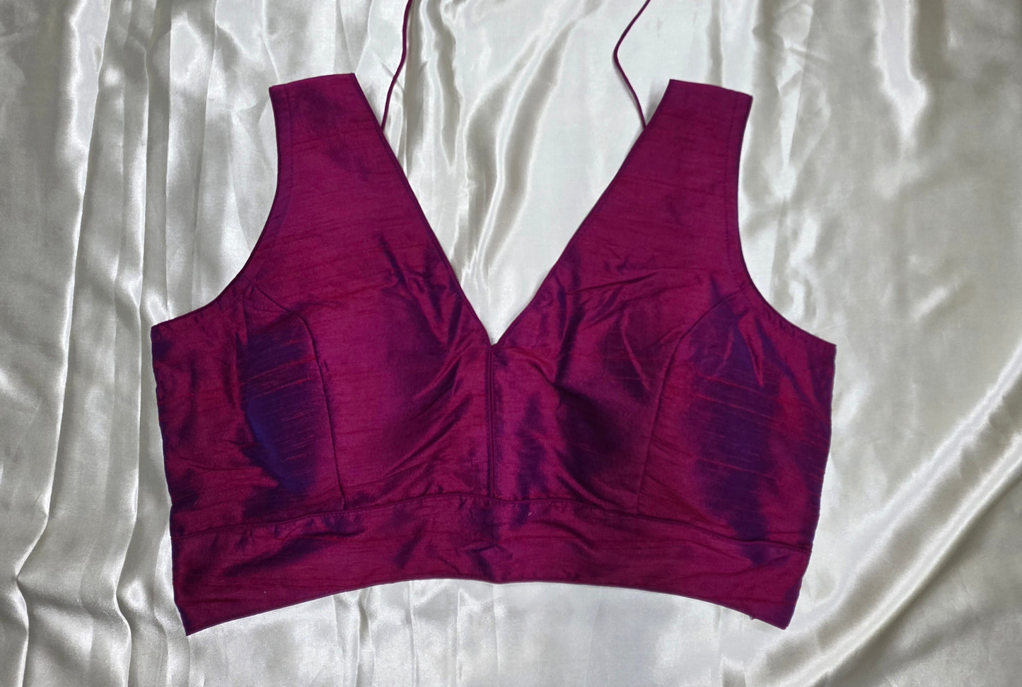 Pink Raw Silk Blouse