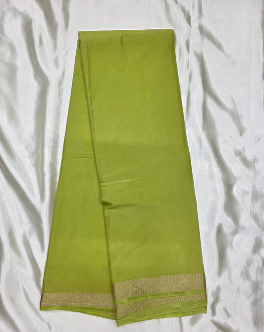 Plain Crepe Silk Saree