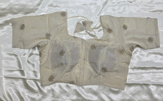 Cream colour Sequence Blouse