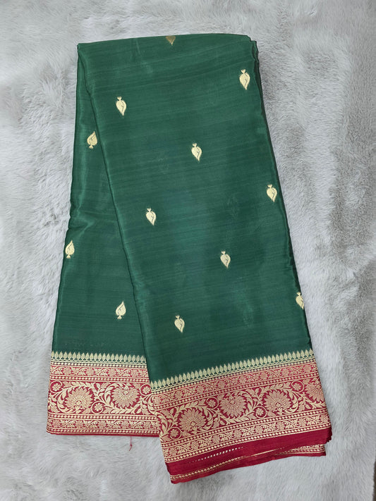 Premium Crepe Mysore Silk Saree