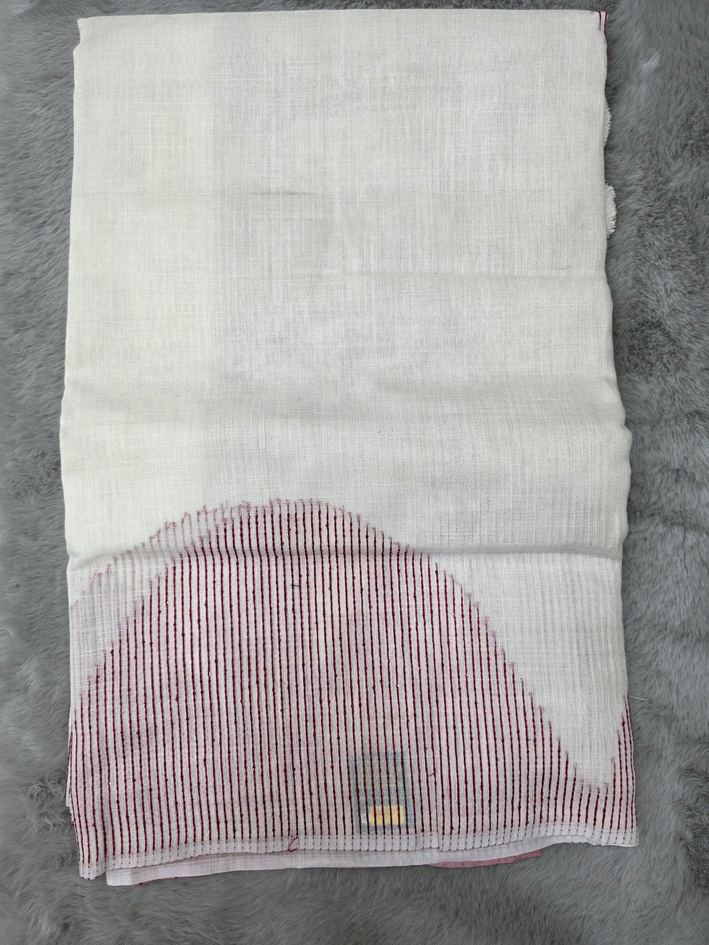 White Cotton Saree
