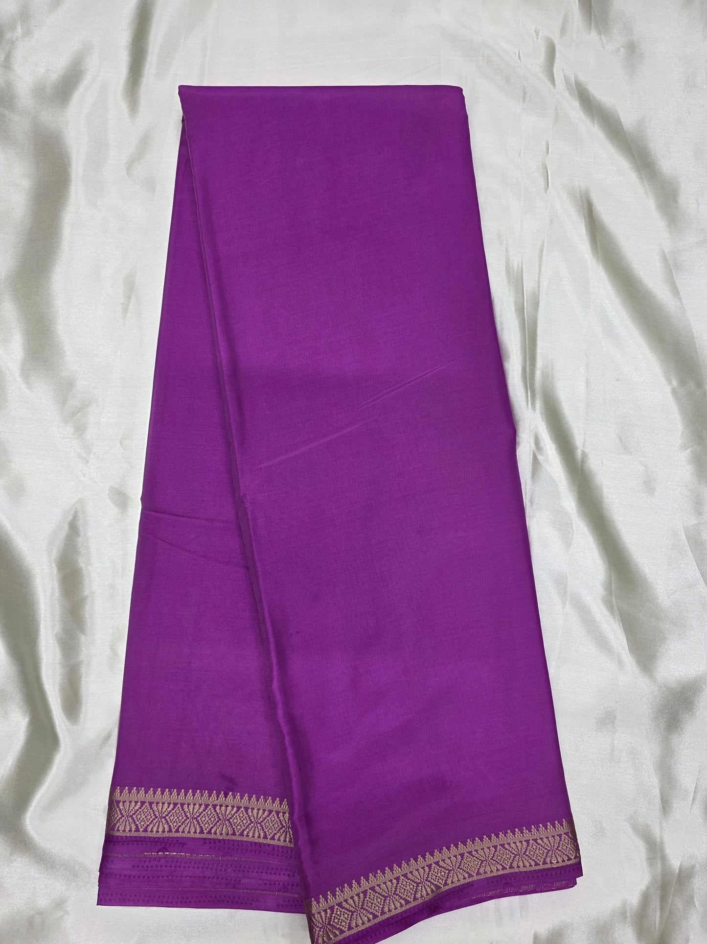 Plain Crepe Silk Saree