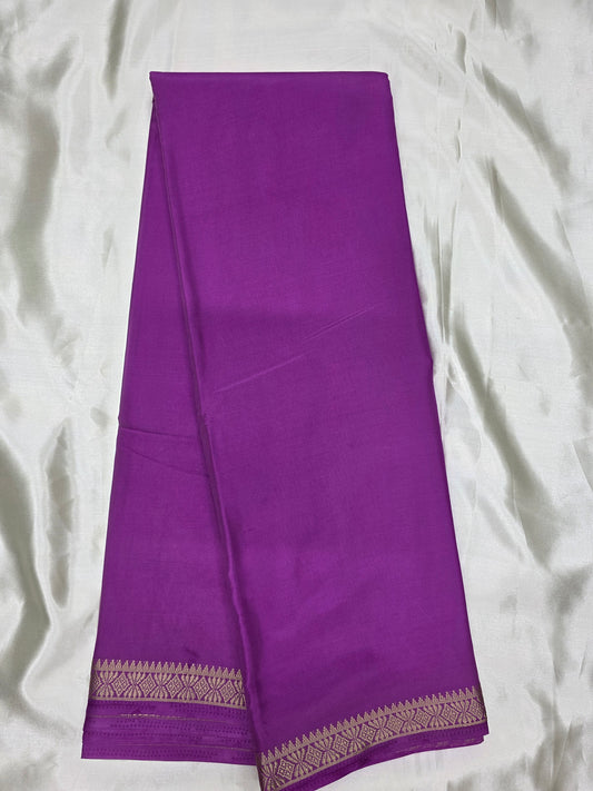Plain Crepe Silk Saree