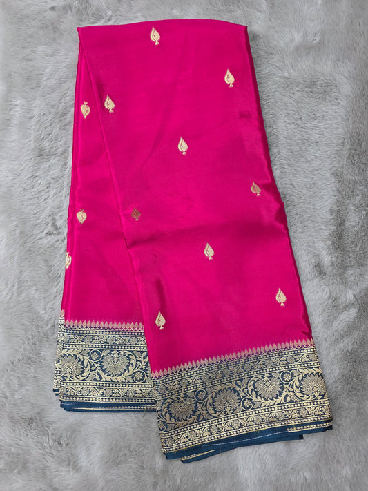 Premium Crepe Mysore Silk Saree