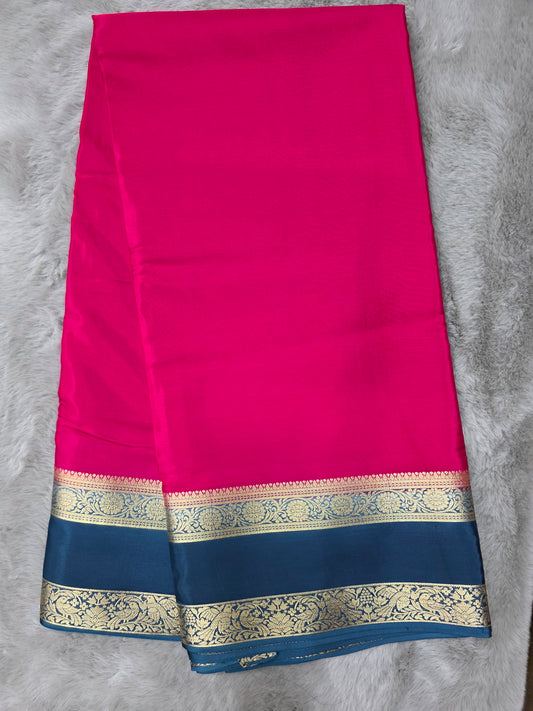 Premium Crepe Mysore Silk Saree