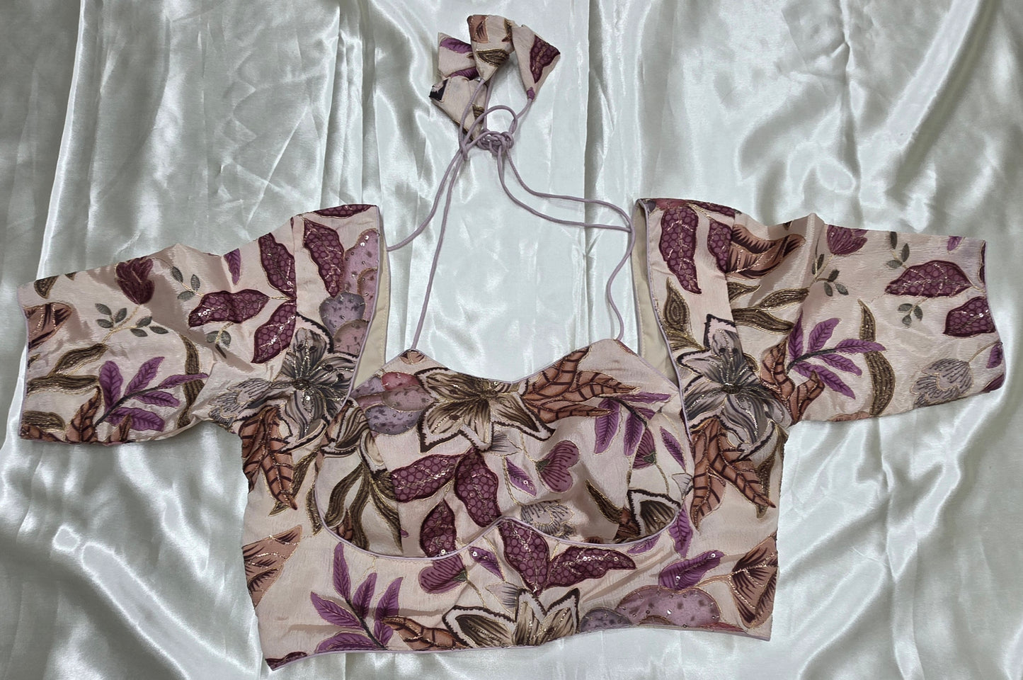 Cream colour Crepe blouse