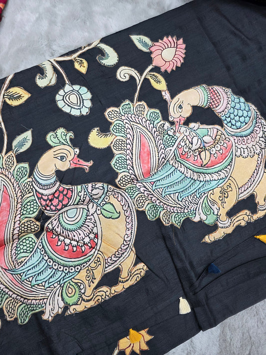 Kalamkari Dola silk