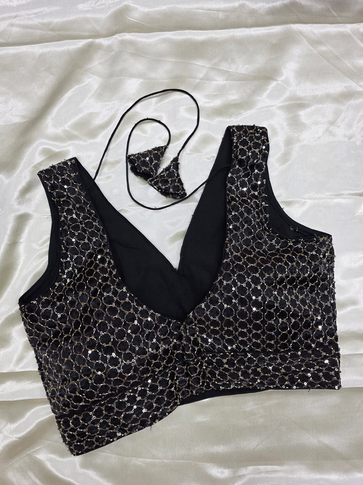 Black colour Sequence Blouse