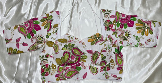 White Crepe Silk Blouse