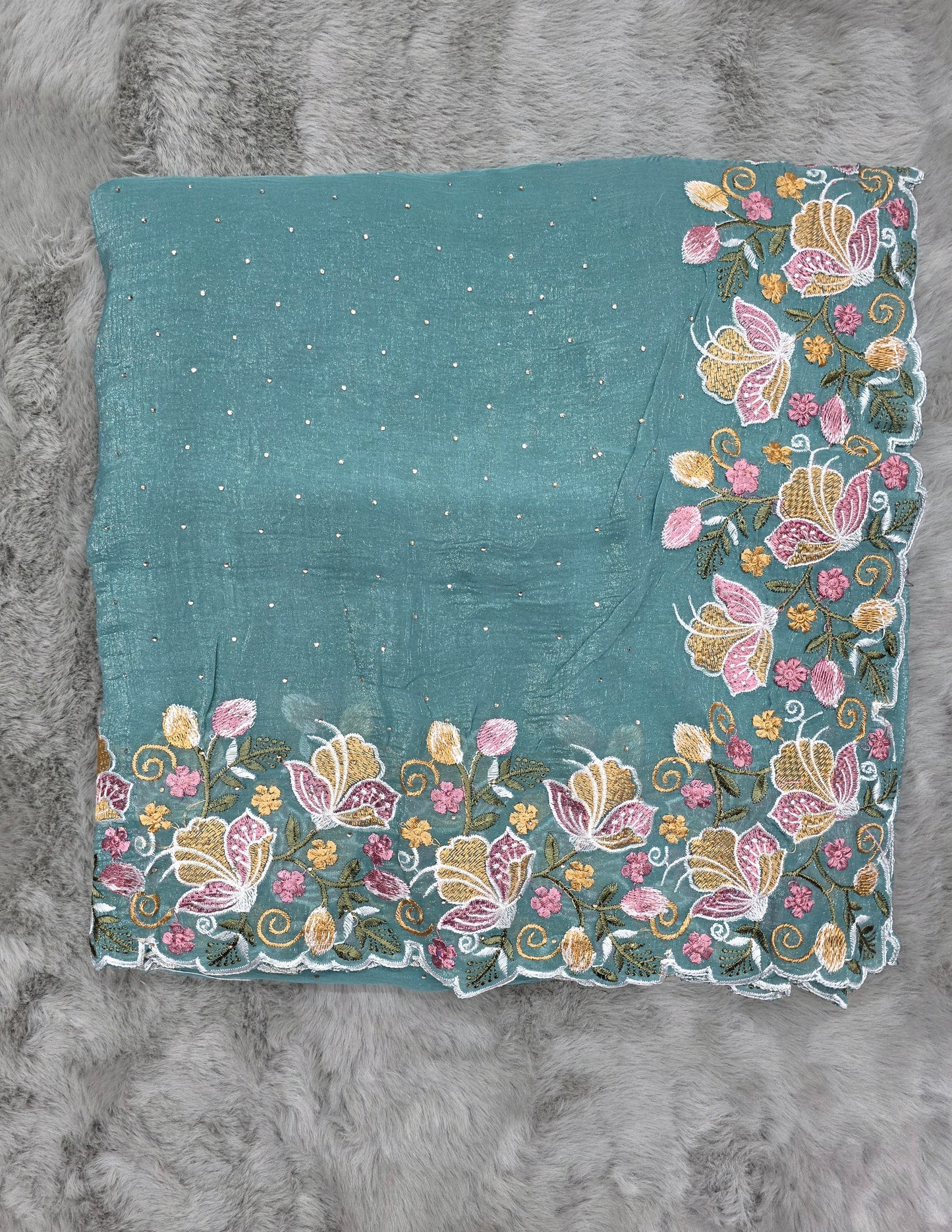 Blue Designer Fancy Saree