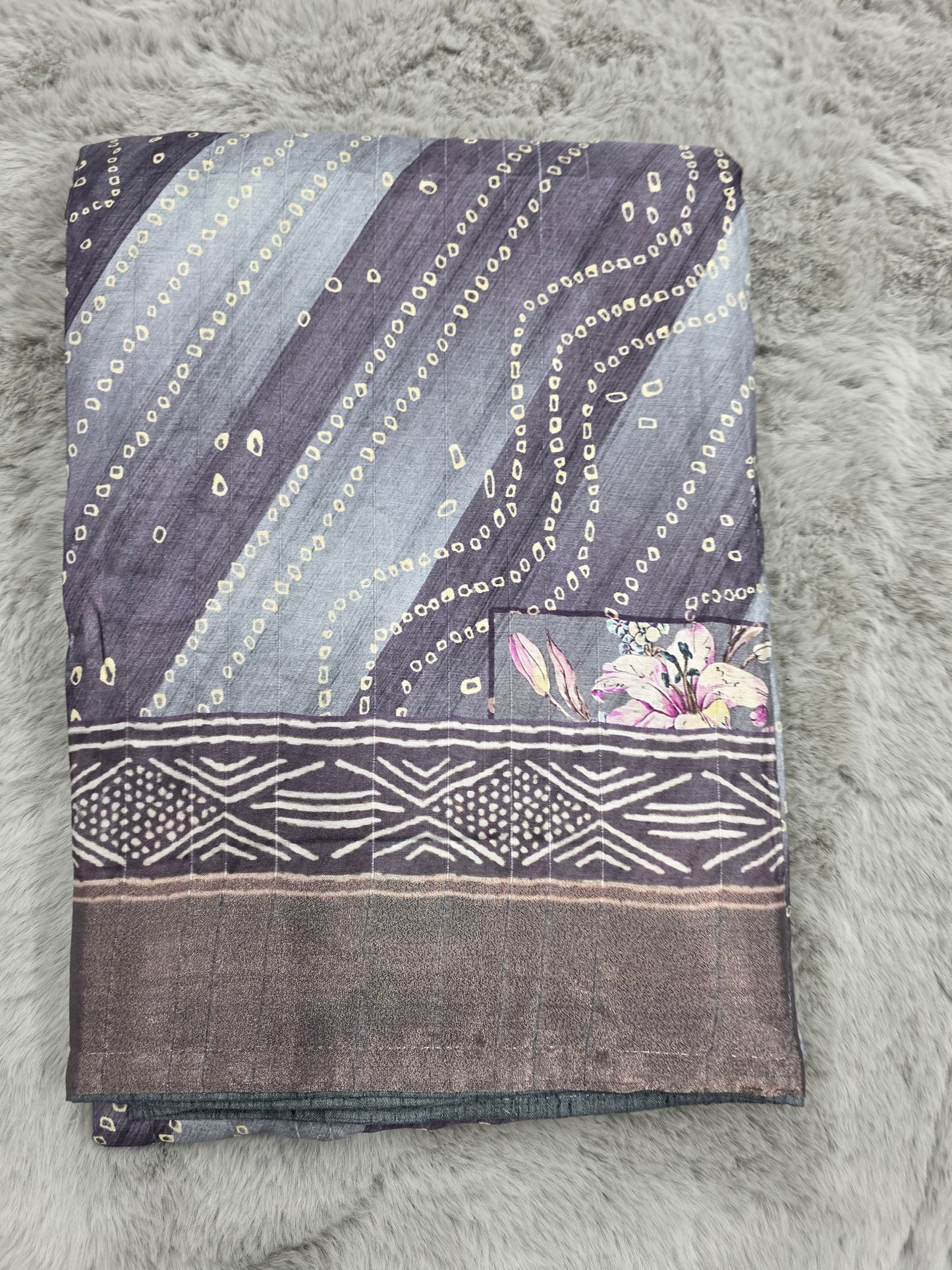 Printed cotton saree